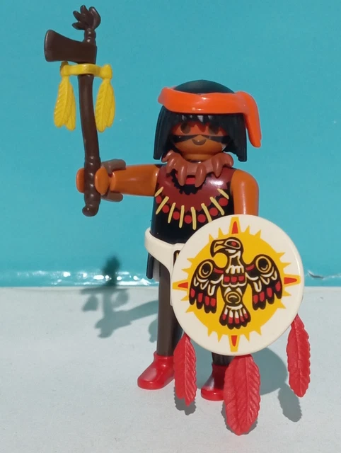 PLAYMOBIL Special Plus – Jefe Indio Americano Con Escudo Y Lanza, Figura De Colección Para Niños (70062)