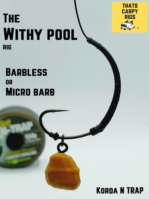 WITHY POOL RIG x Korda N Trap Ready Tied Carp Anti Tangle