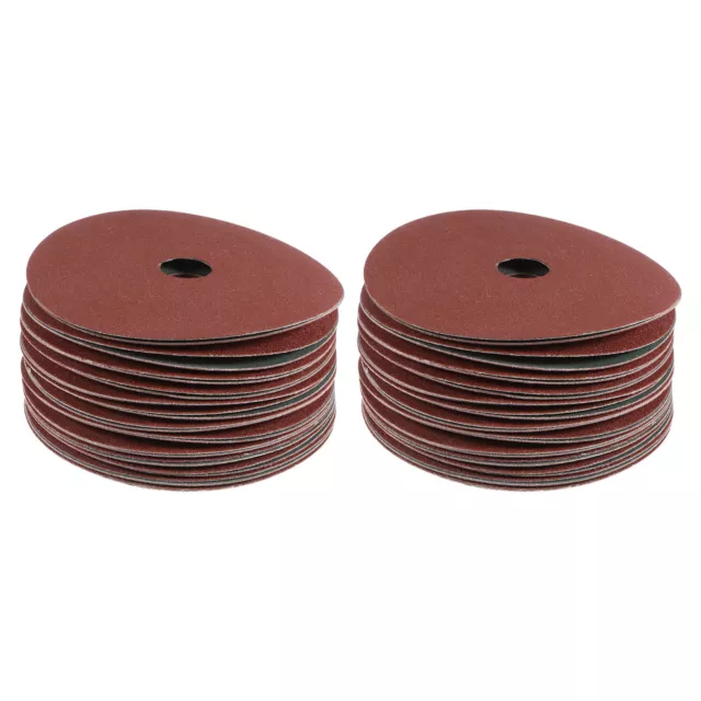 50pcs 120 Grit Aluminum Oxide Resin Fiber Discs 4"x5/8" Abrasive Discs