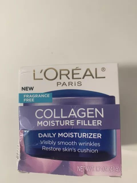 Loreal Collagen Moisture Filler Daily Moisturizer Fragrance Free - Damaged box Loreal Collagen Moisture Filler Daily Moisturizer Fragrance Free - Damaged box