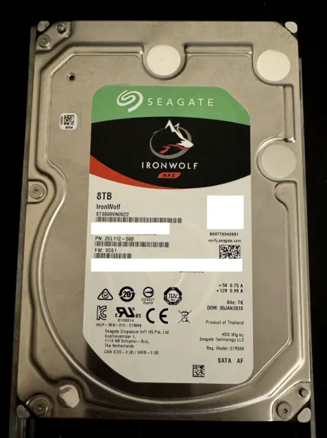 Seagate - Seagate IronWolf Disque Dur Interne NAS 8 To HDD 3.5