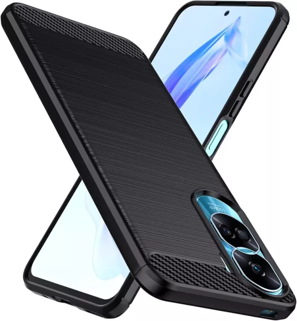 Honor 90 Shockproof Armor Carbon Soft Case Cover For Honor 90 Honor 90 Lite