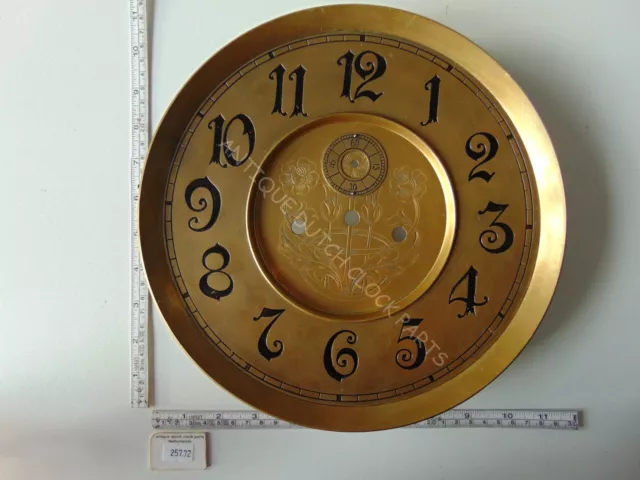 Antique Dial For Grandfather Clock Beautiful Art Nouveau Floral Decoration