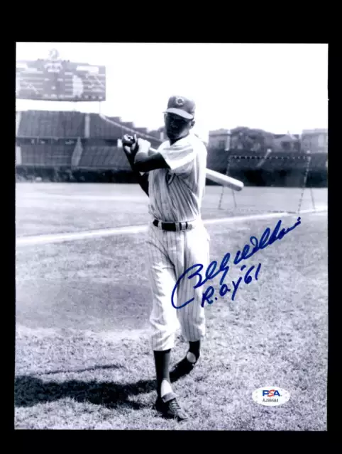 Billy Williams PSA DNA Coa Signed 8x10 ROY 61 Photo Cubs Autograph