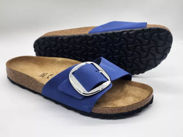 Birkenstock madrid big buckle azure blue online