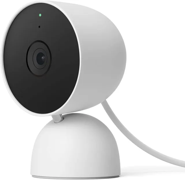 Google Nest Cam Con Cavo, Videocamera Di Sicurezza Per La Casa, Bianco, ‎5.69 x