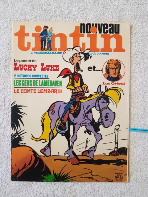 Tintin Nouveau N°22 10/2/76 Lucky Luke Michel Vaillant Olivier Rameau Chick Bill