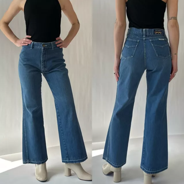 Vintage 70s Pentimento by Brittania High Waist Wide Leg Jeans 26x28