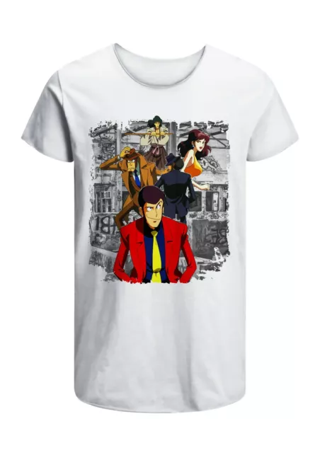 T-Shirt Lupin Uomo Abbigliamento 100% Cotone Taglia dalla S a XXL