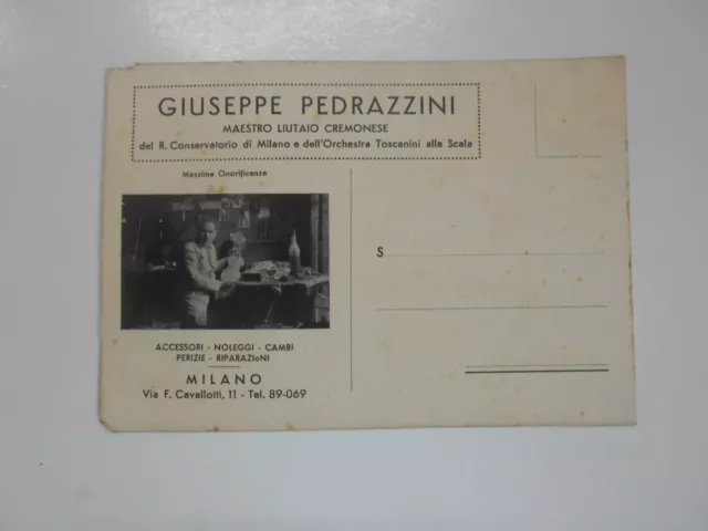 Cartolina Lombardia Cremona Musica Giuseppe Pedrazzini Liutista Cremonese