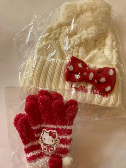 Sanrio Hello Kitty Gloves and Hat Set Brand New Unused with Tag Japan Limited