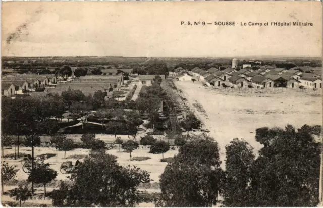 CPA AK Military TUNISIA SOUSSE - The Camp and the Military Hospital (92333)
