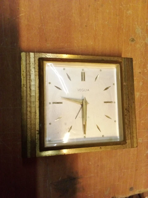 Orologio Sveglia Marca Veglia Anni 70 Privo Di Custodia Funzionante