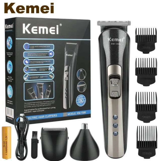 AU KEMEI Professional Hair Clippers KM-1506 Cordless Trimmer Beard Barber Cutter