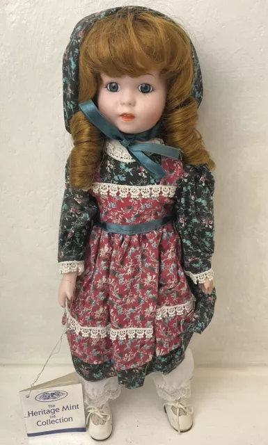 Heritage Mint Ltd.  Samantha D-66 Country Collection 16" Porcelain Doll 1989 VTG