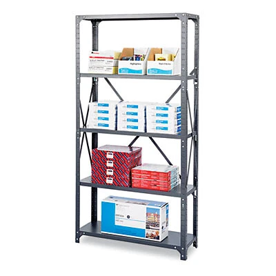 Safco SHELVING,COMM,36X12,GY 6265 SAFCO PRODUCTS Safco 6265 073555626506 Dark