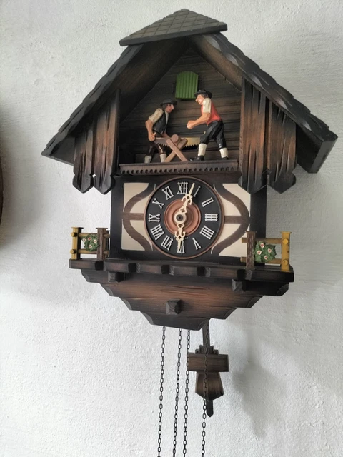 Coucou Schneider Chalet Forêt-Noire Quartz 33cm, animations & mélodies