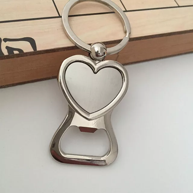 1PC heart shaped Beer Bottle Opener Key Chain Portable party Small  Gift