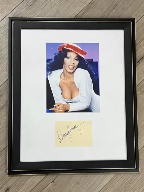Donna Summer - 20x 24 Framed  - Autograph