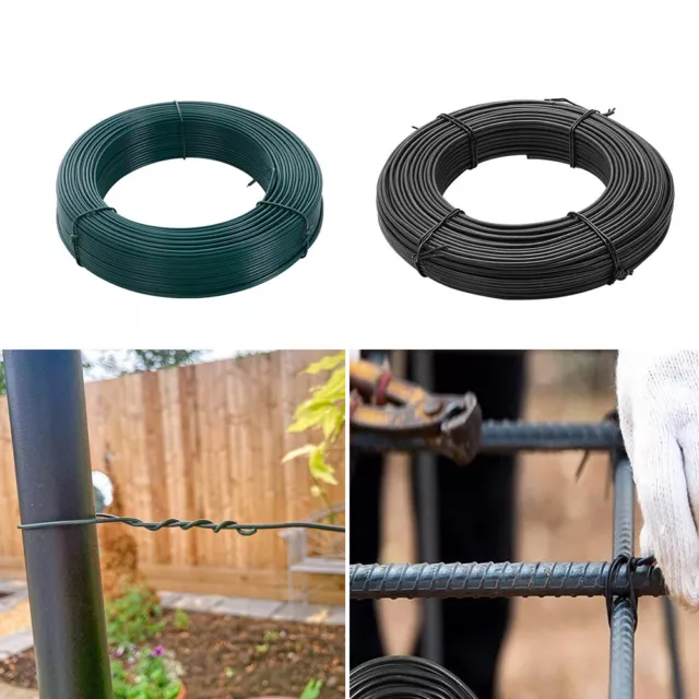 Garden Ties Rust Protected Iron Wire Tie Cable Tying Fixing Multipurpose Roll