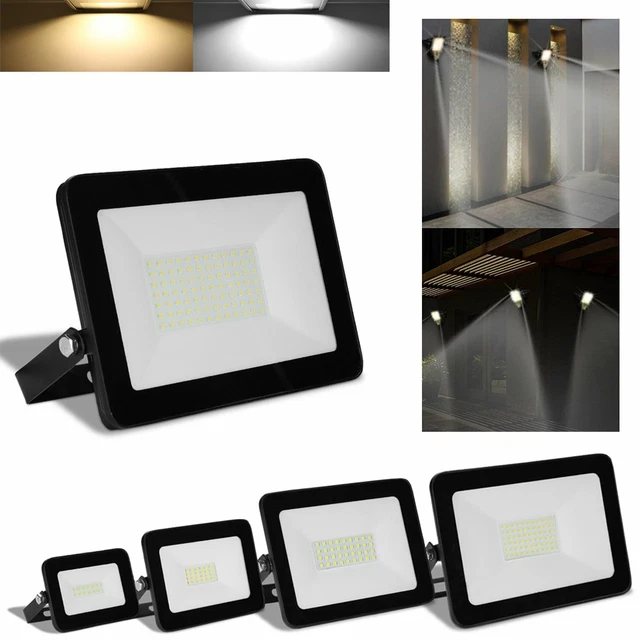 10-100 Watt LED Fluter 230V Floodlight Außenleuchte IP65 Garten Fassadenstrahler