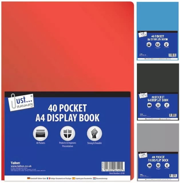 A4 Soft Flexible Pocket Display Folder Book Presentation File Portfolio Document