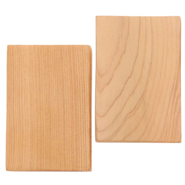 2 Pcs Wood Board Unfinished Wood Block Unfinished Wooden Square Child
