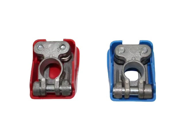 Coppia Morsetti Batteria Sgancio Rapido Per Auto Fiat Lancia Alfa Romeo