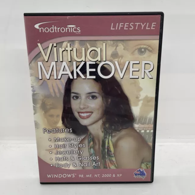 Virtual Makeover Your Face - PC Windows Software CD ROM Free Postage Au Seller