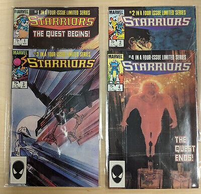 Starriors Complete Series #1-4   Marvel 1984  VF+