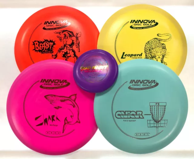 New Frisbee Disc Golf Innova Build Your Own 4 Pack Dx Starter Set W/ Mini Marker