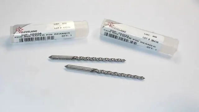 Taper Pin Reamers #2/0 HSS 2-9/16" OAL (2 Pcs)