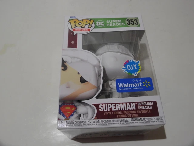 Funko Pop DC Heroes Superman Holiday Sweater 353 DIY Walmart Exclusive Figure