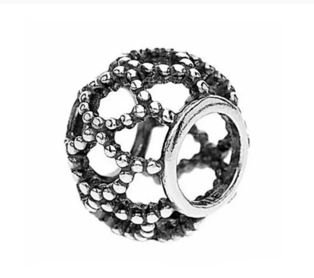 Authentic Pandora Sterling Silver Wanderlust Openworks Charm Bead S925 ALE