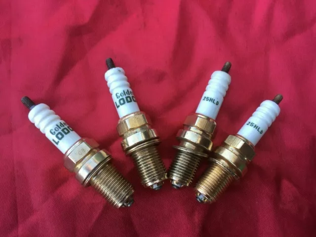 Set 4 Candele Golden Lodge 25 Hld 4 Punte Alfa Romeo 75 164 Twin Spark 33 1.7 16