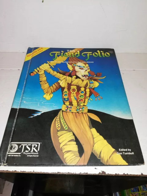 Advanced D&D - Dungeons & Dragons - Fiend Folio - First Edition - Tsr 1981 Vo