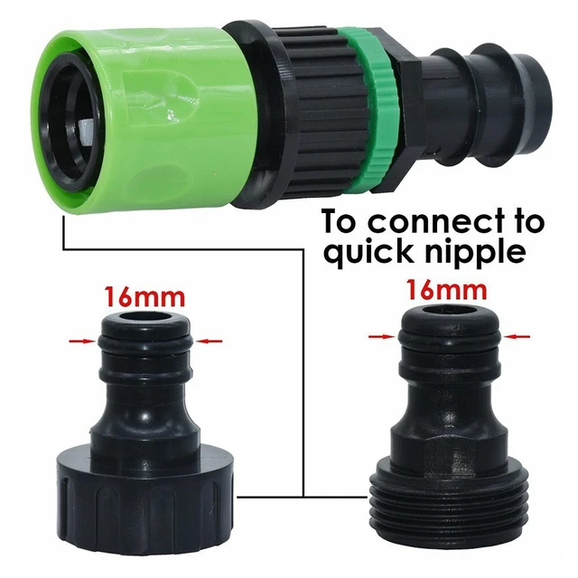 100 Connettori A 2 Vie Per Tubo Da 4/7 Mm, Raccordi A Innesto Per Irrigazione A Goccia, In ABS Nero