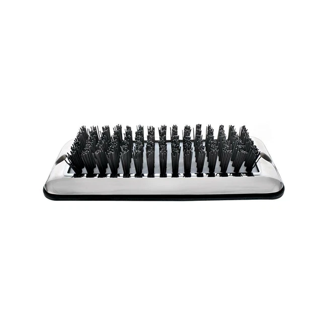 heavy duty Stainless Shoe/Boot Scraper W/ Black step Brush universal mount 90050