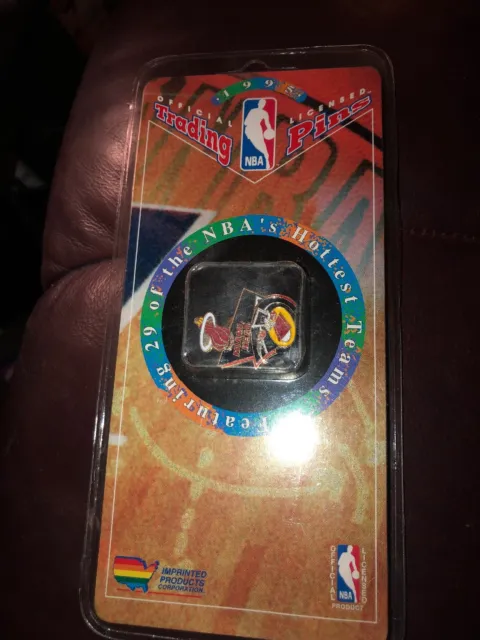 New 1995 Imprinted Nba Miami Heat Basketball Team Official License Trading Pin