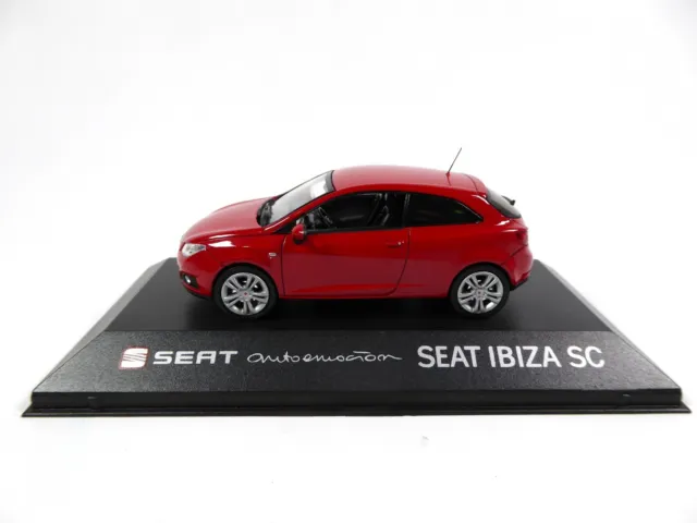 Seat Ibiza SC Red 1:43 - Fischer Diecast Dealer Model Car SE10