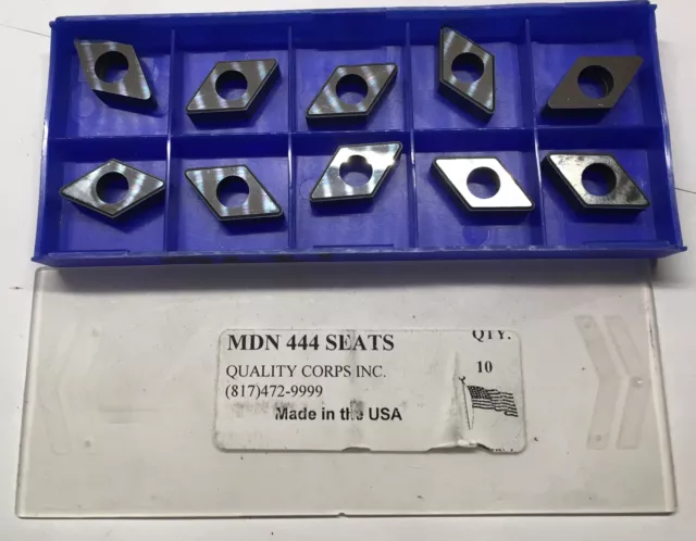 Quality Corps, Inc. Carbide Insert Shim Seat  Mdn-444 - Qty 10 - New