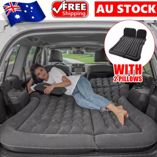 Cars Inflatable Bed SUV Auto Camping Mattress Rear Row Back Seat Travel Sleeping