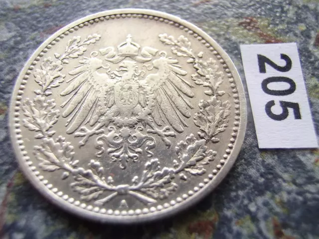 Kaiserreich	50 Pfennig 1903 A Berlin Jaeger 15 RAR großer Adler Silber Münze 2
