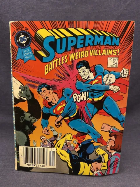 1984 Best Of DC Blue Ribbon Digest #54 SUPERMAN BATTLES WEIRD VILLAINS