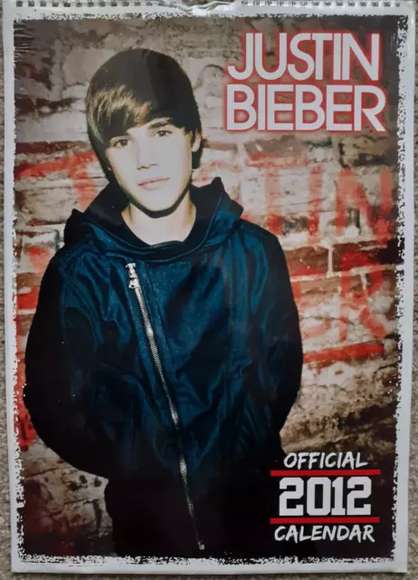 OFFICIAL Justin Bieber A3 Calendar 2012 by Danilo Promotions Limited Sealed