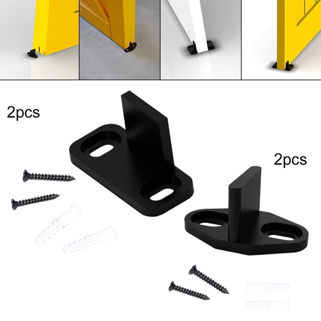 2x Sliding Barn Door Floor Guides Bottom Guide for Wooden Door Cabinet