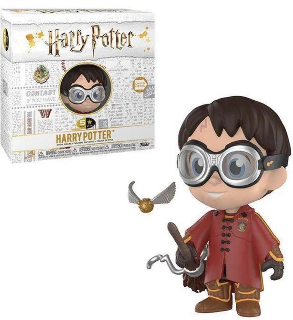 Funko Harry Potter Five Star Figur – 8 Cm Hoch, Mit Gryffindor-Schal, Zauberstab & Stein Des Weibsinns