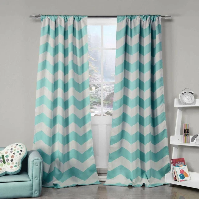 NIP Duck River Textiles Lala + Bash Kid's Blackout Pair Panel, 40" x 84 Seafoam