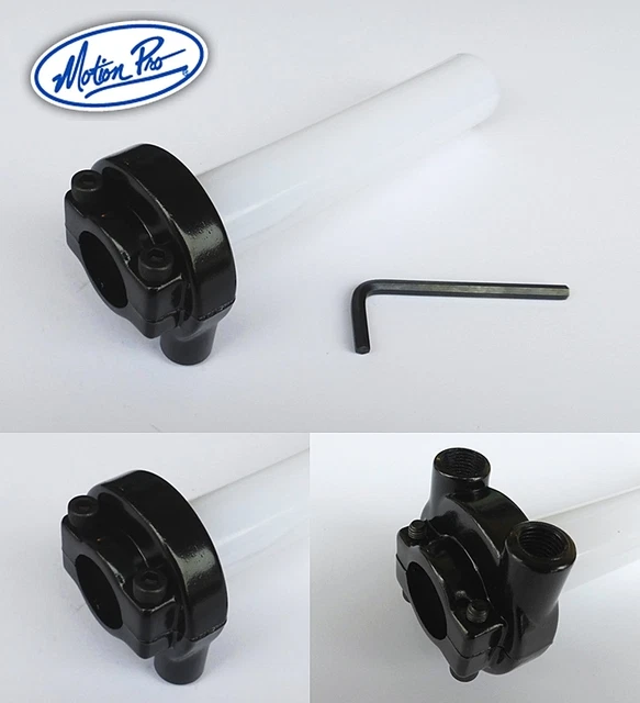 Poignée De Gaz Type Push & Pull Noire Pour Carburateur Ou Rampe A Palonnier