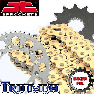 GOLD X-Ring Chain & and Sprocket Set FITS TRIUMPH 675 Street Triple 2008 - 2016